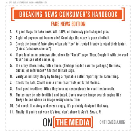 wnyc fake news media watch|Breaking News Consumer's Handbook: Fake News Edition .